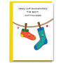 2nd Cotton Wedding Anniversary Best Cotton Socks Card, thumbnail 1 of 2