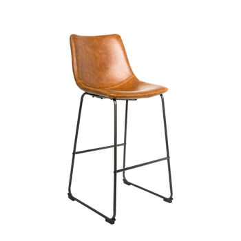 Dexter Tan Brown Set Of Two Kitchen Bar Stools, 2 of 9