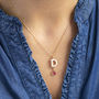 Pearl Alphabet Necklace With Birthstone Detail, thumbnail 2 of 12