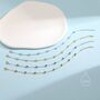 Emerald Green Cz Floating Bracelet Or Anklet, thumbnail 8 of 11
