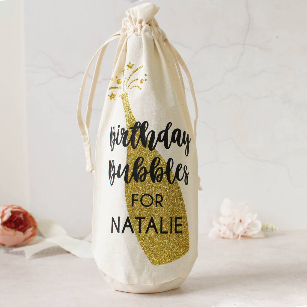 Personalised Gift Bag, Birthday Bubbles, 1 of 2