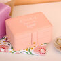 Personalised Floral Jewellery Box Travel Gift For Her, thumbnail 1 of 6