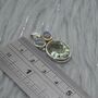 Green Amethyst, Opal Pendant, thumbnail 3 of 8