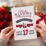 Personalised Ruby Wedding Anniversary Card, thumbnail 3 of 6