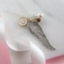 Angel Wing Initial And Birthstone Necklace Gift For Her, thumbnail 3 of 3