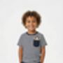 Zippy Navy Stripe T Shirt, thumbnail 5 of 7