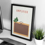 Guitar Amplifier Print | Tweed Amp Poster, thumbnail 1 of 8