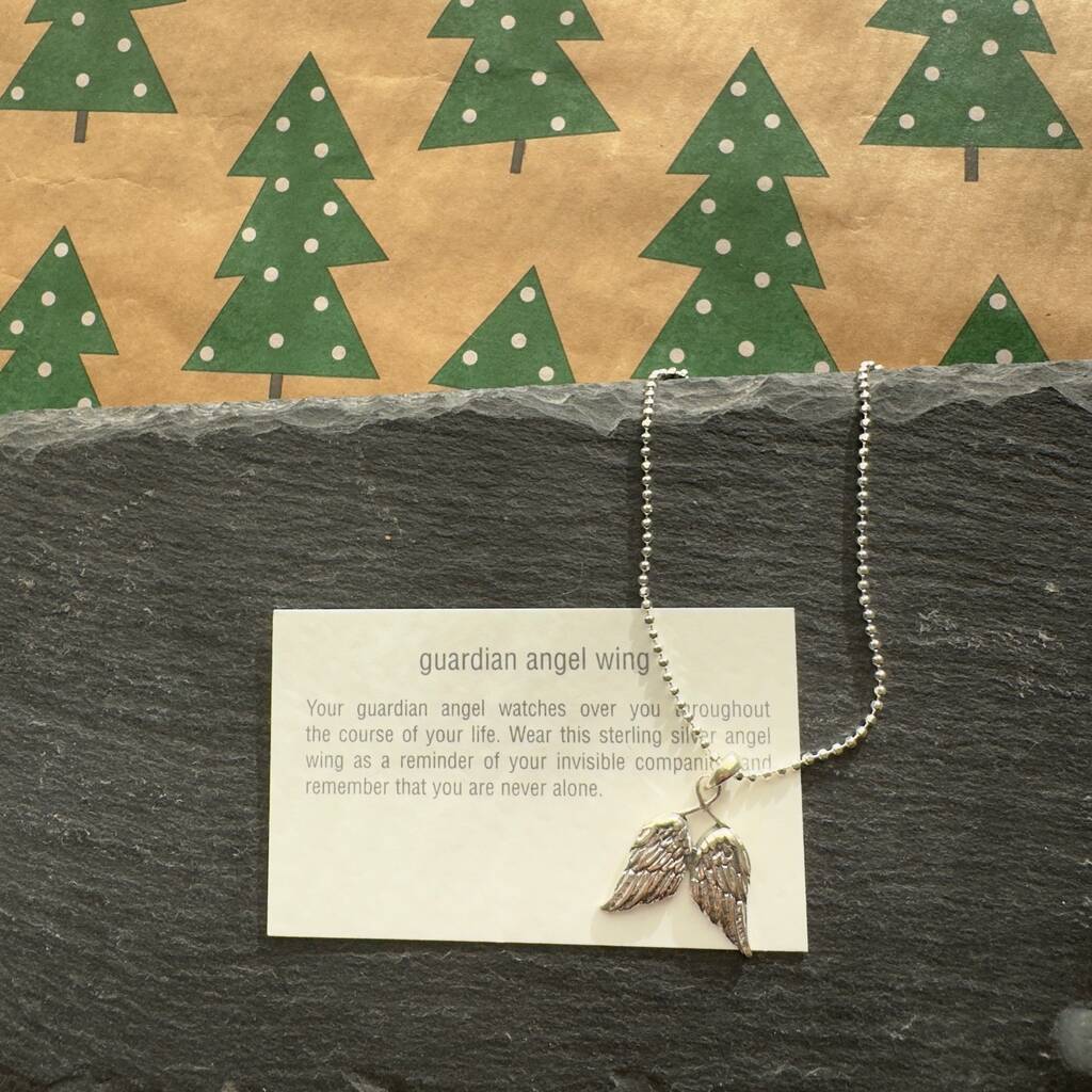 Angel Wings Sterling Silver Necklace, 1 of 3