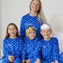 Personalised Matching Mum And Child Snowflake Pyjamas, thumbnail 1 of 9