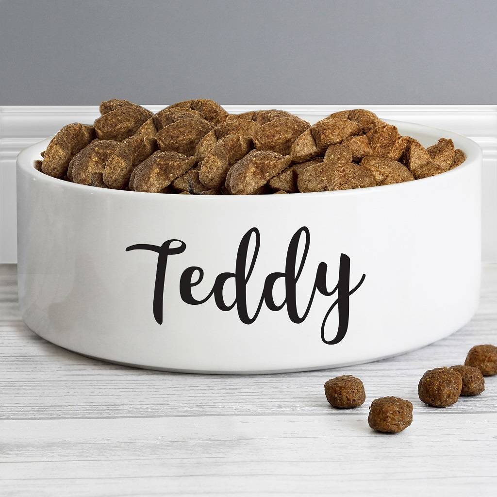 Personalised Pet Name Dog Bowl By Chips & Sprinkles