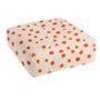 Hand Painted Linen Floor Cushion Cube In Polka Dot Print, thumbnail 1 of 12