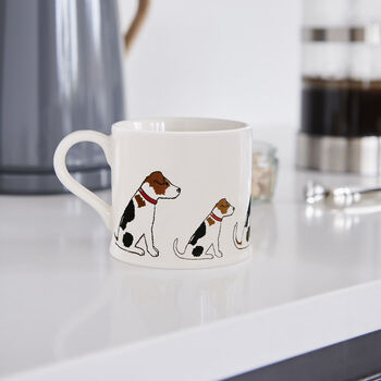 Christmas Jack Russell Dog Pin Badge, 5 of 12