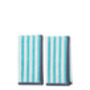 Block Stripe Napkins Set Of Two: Mint/White, thumbnail 2 of 6