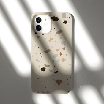 Orange Terrazzo Biodegradable Phone Case, 8 of 8