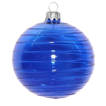 Christmas Cut Glass Bauble, 8cm, 6 of 10