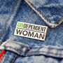'Gindependent Woman' Enamel Pin Badge, thumbnail 2 of 4