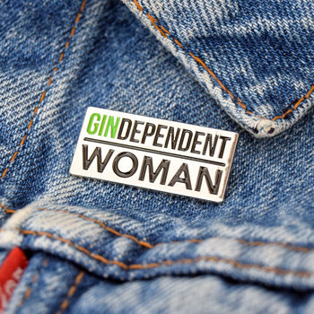 'Gindependent Woman' Enamel Pin Badge, 2 of 4
