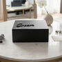 Personalised Groom Or Husband Black Gift Box, thumbnail 4 of 4