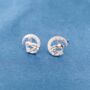 Silver Tinkerbell Stud Earrings, Fairy Earrings, Girls Studs, thumbnail 3 of 7