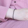 Adjustable Black Beads Bracelet For New Borns And Adults, thumbnail 1 of 8