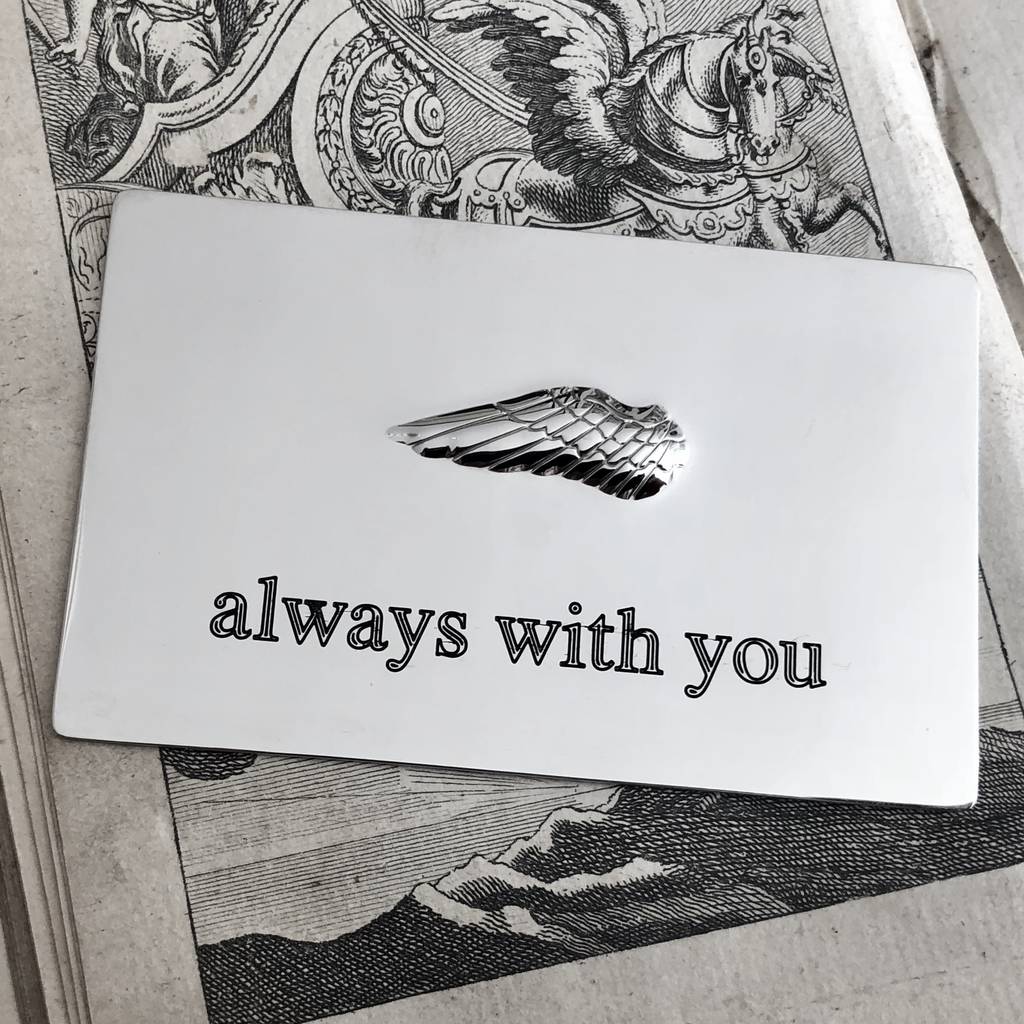 Always With You Personalised Guardian Angel Wing, 1 of 6