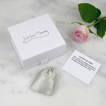 Mother And Daughter Silver Heart Link Bracelets, 2 of 2