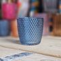 Spot Glass Blue Medium Tea Light Holder, thumbnail 1 of 2