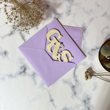 Personalised Entwined Wooden Letters 5th Anniversary Card, 6 of 9