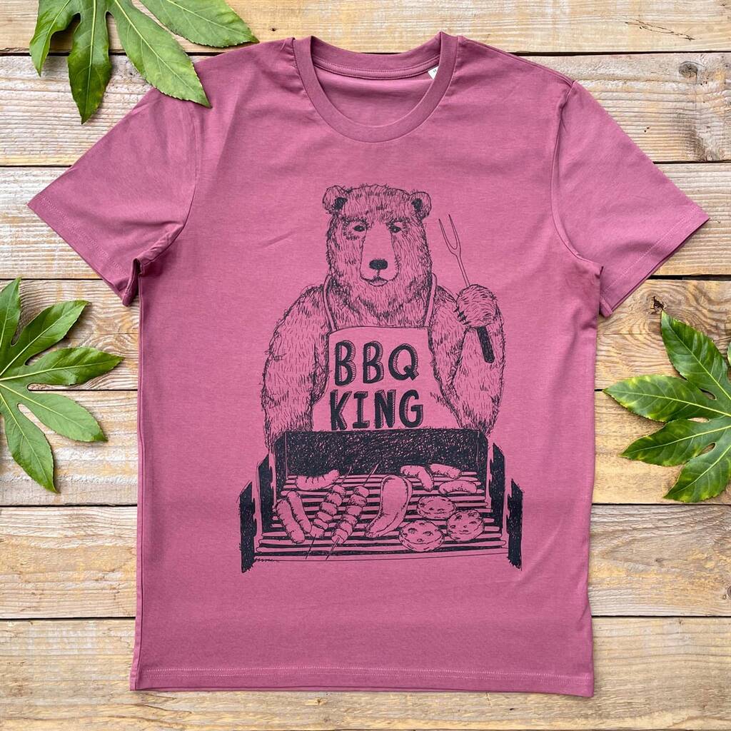 BBQ Bear Men's T Shirt, 1 of 6