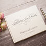 Decorative Text Design Personalised Wedding Guest Book, thumbnail 6 of 11