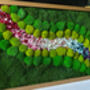 Moss Wall Art With Preserved Flowers, Floral Artwork, thumbnail 7 of 12