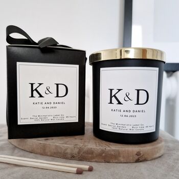 Personalised Anniversary Candle. Wedding Gift, 4 of 6