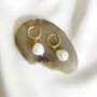 Huggie Freshwater Pearl Earrings, thumbnail 2 of 6
