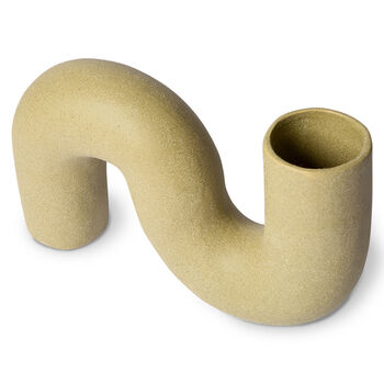 Twisted Matt Vase In Olive Green, 4 of 5