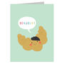 Mini Croissant Greetings Card, thumbnail 2 of 5