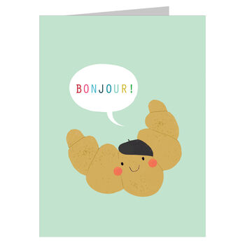 Mini Croissant Greetings Card, 2 of 5