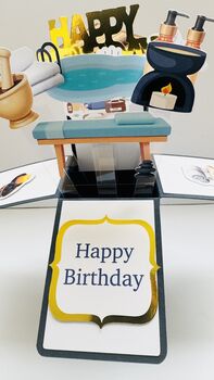 Personalisable Spa Themed 3D Greeting/Gift Card, 2 of 8