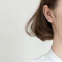 Sterling Silver Geometric Llama Stud Earrings, thumbnail 2 of 5