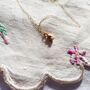 Tiny Initial Gold Vermeil Necklace With Personalised Gift Pouch, thumbnail 12 of 12