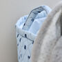 Personalised Medium Blue Polka Dot Storage Bag, thumbnail 3 of 4