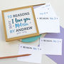 Personalised Reasons I Love You Notes, thumbnail 6 of 8