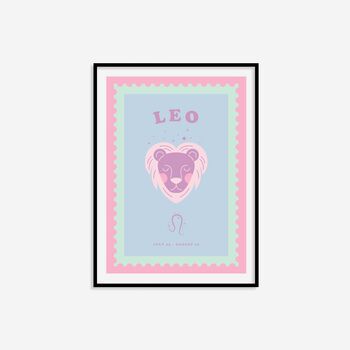 Children's Leo Zodiac Print, 2 of 8