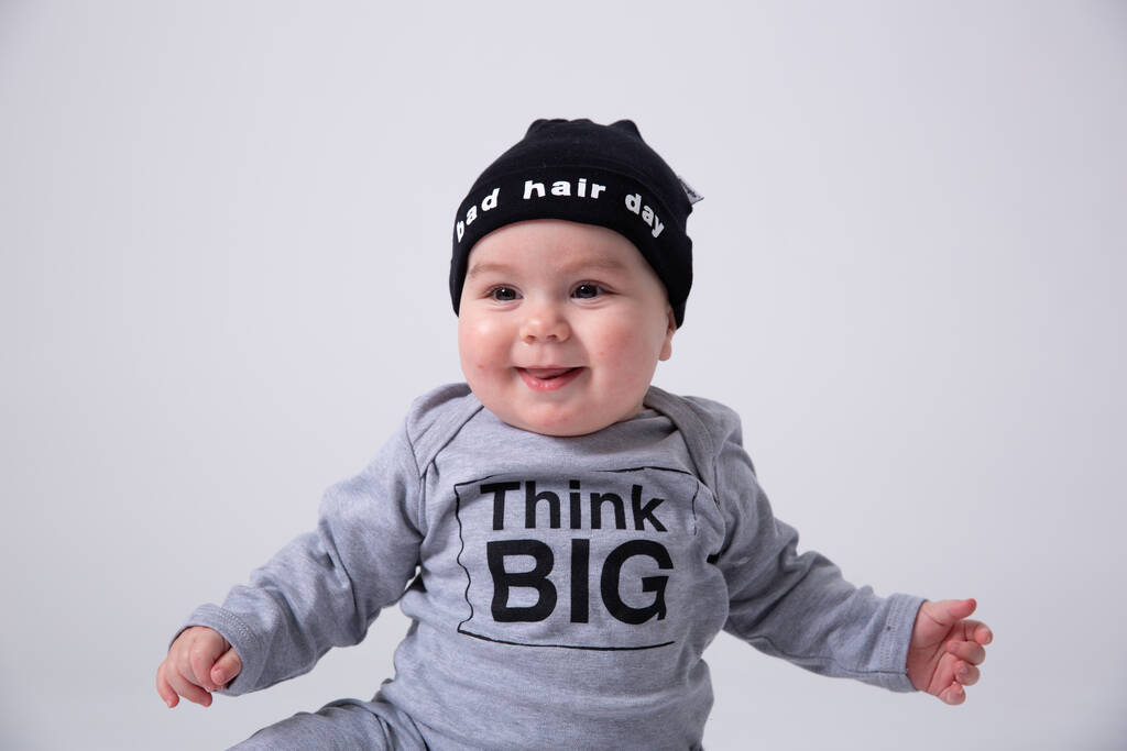 Newborn Baby Hat, Bad Hair Day, Baby Shower Gift, 1 of 11