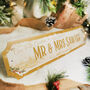Personalised 'Mr And Mrs First Christmas' Street Sign, thumbnail 4 of 5