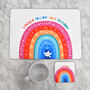 Personalised Rainbow Placemat And Mug Gift Set, thumbnail 4 of 12