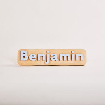 Plywood Wooden Sign Raised Block Letters, 3 of 7