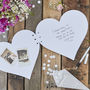 Kraft Heart Shaped Wedding Day Guestbook, thumbnail 2 of 4