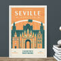 Personalised Seville Marathon Print, Unframed, thumbnail 2 of 3