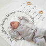Personalised Baby Age Botanical Blanket Set, thumbnail 3 of 11