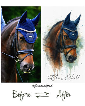 Personalised Dog, Horse And Pet Watercolour Portrait, 11 of 12